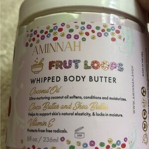SALE! Aminnah Fruit Loops Whipped Body Butter Smell is Fruit Loops, nourishes